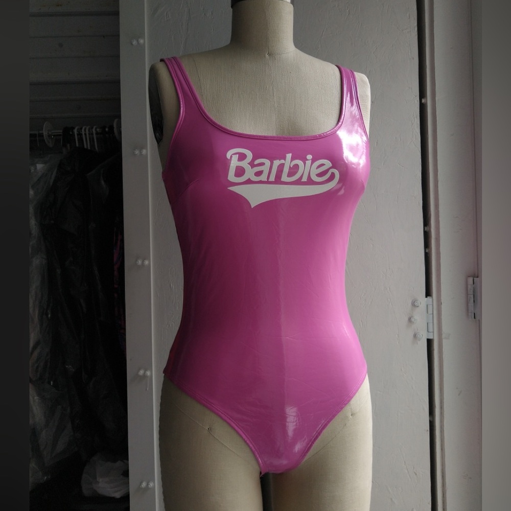 Barbie Pink Vinyl Bodysuit
